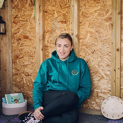 Emma Williams at Cylch Meithrin y Felinehli